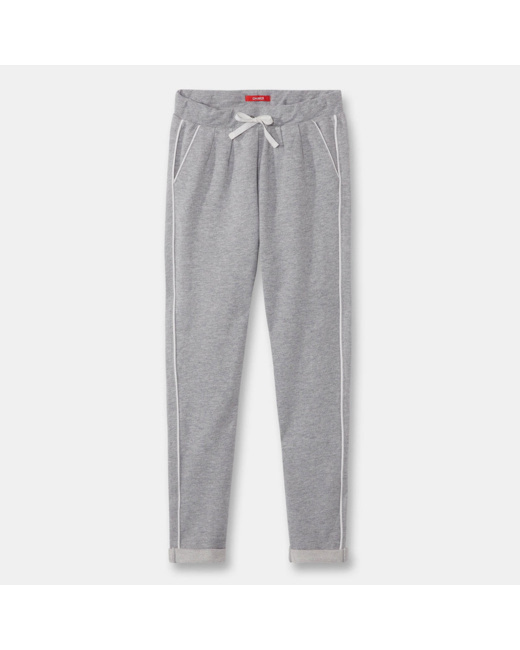Jogging en molleton gris fille