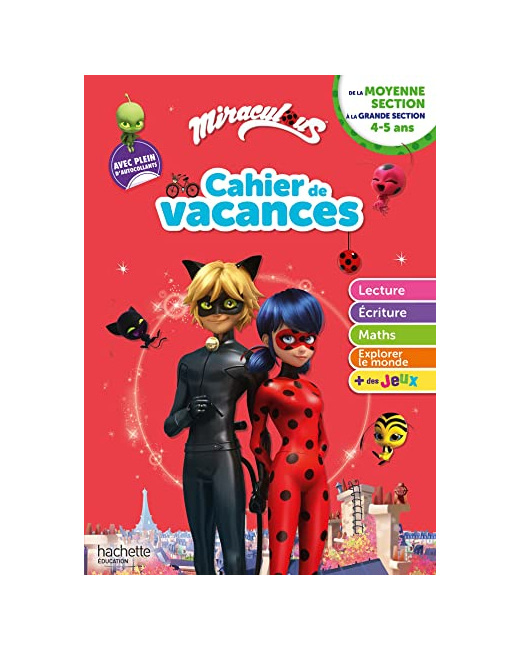 Miraculous - De la Moyenne à la Grande Section - Cahier de vacances 2023