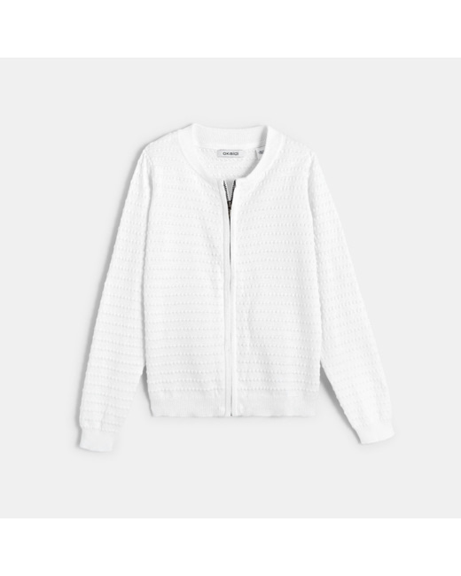 Gilet fantaisie blanc fille