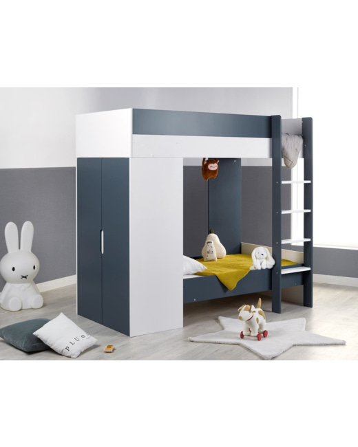 Lit superposé évolutif Opus avec armoire