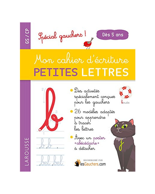 Mon cahier d'écriture PETITES LETTRES sp gauchers