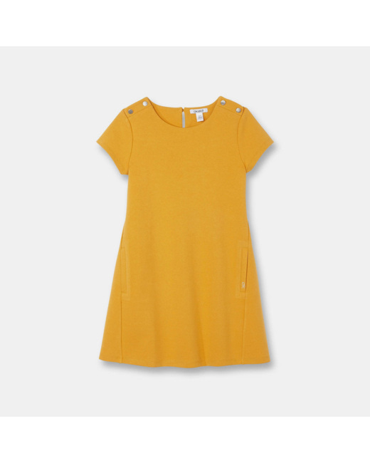 Robe en jersey milano jaune fille
