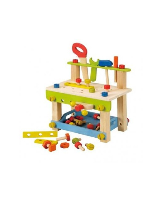 Etabli avec outils bois