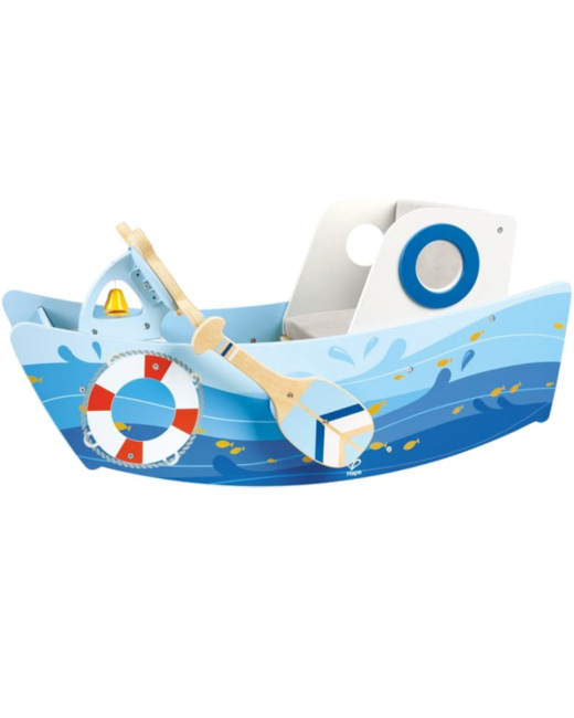 Bateau à bascule en bois