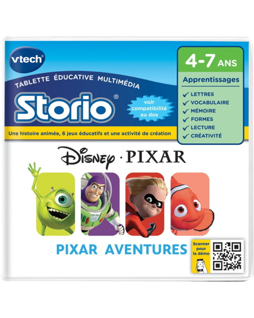 Jeu éducatif Storio : Pixar Aventures