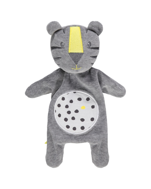 Doudou tigre à détails brodés