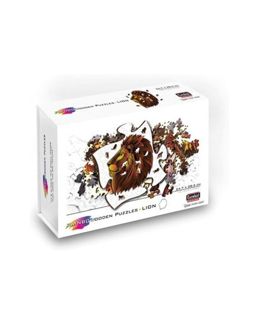 Rainbow Wooden Puzzle LION