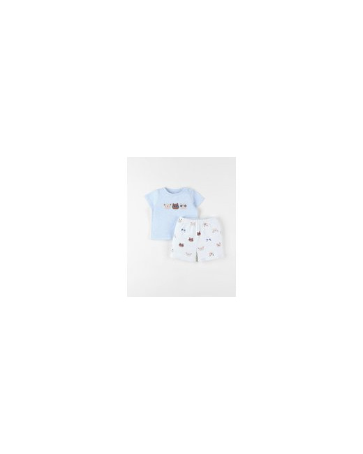 Set t-shirt + short imprimé animalier