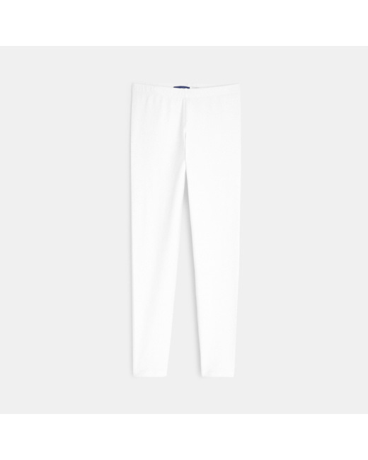 Legging uni blanc fille