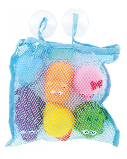 Filet avec jouets de bain