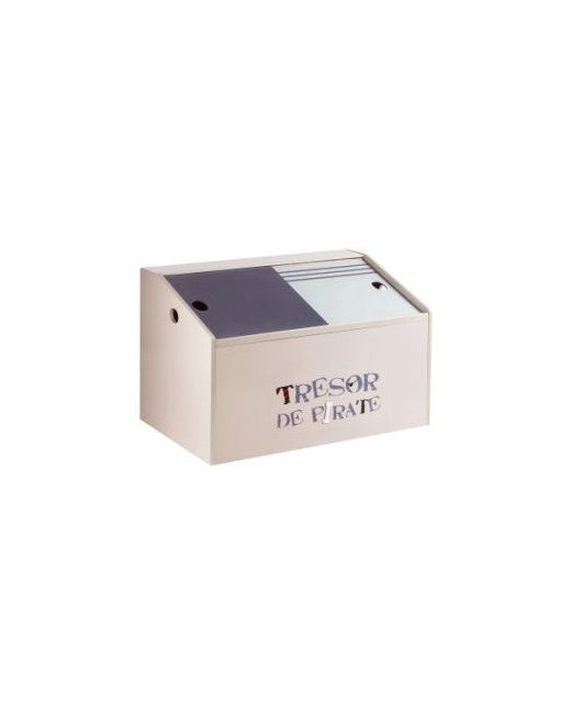 Coffre de rangement enfant theme tous a bord 