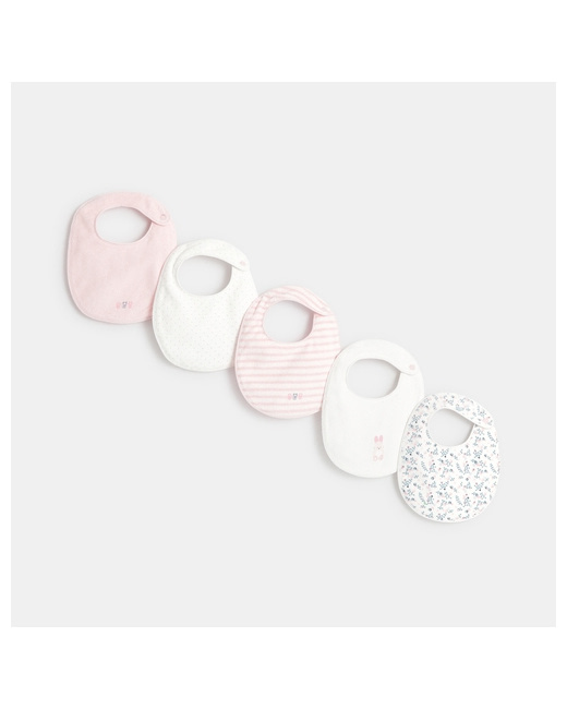 Bavoir éponge assorti (lot de 5)