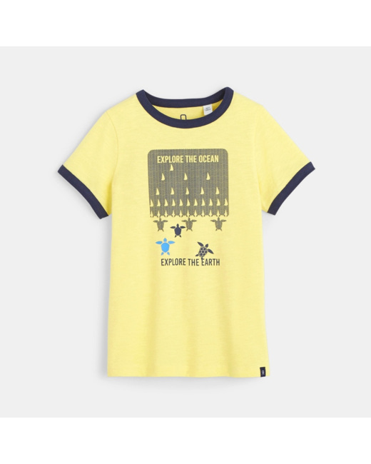 T-shirt manches courtes jaune garçon