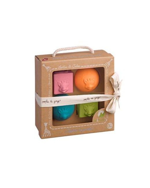 Coffret de naissance Sophie la girafe balles et cubes sensoriels