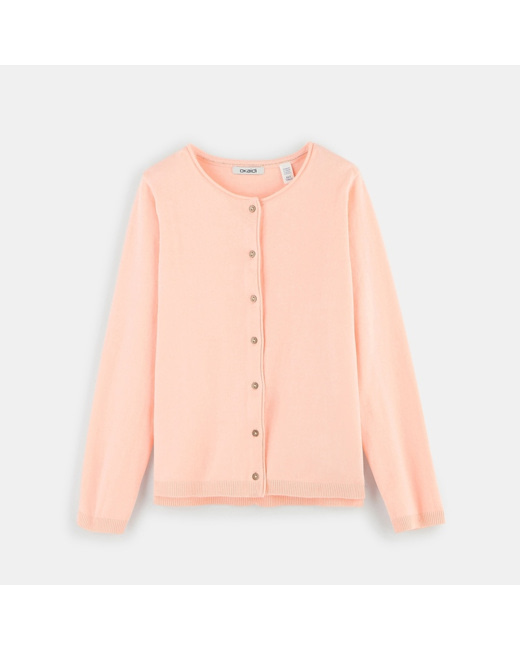 Gilet fin rose fille