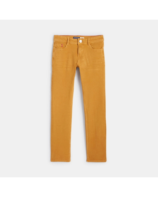 Pantalon slim bi-stretch beige garçon