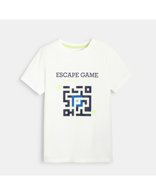 T-shirt magique blanc garçon