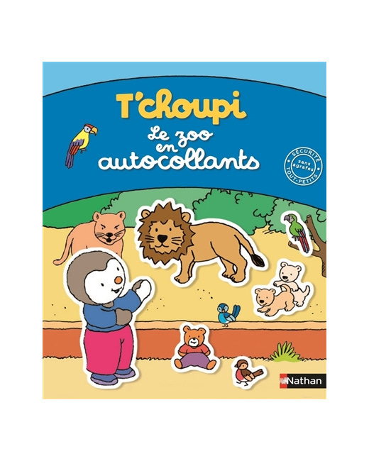 Livre T'choupi le zoo en autocollants