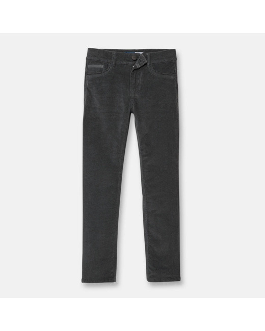 Pantalon velours doublé polaire gris garçon