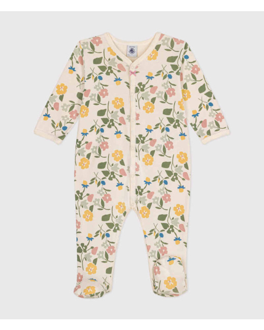 Pyjama imprimé fleurs en coton bébé Avalanche multicolor