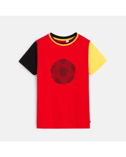 T-shirt spécial fan de foot rouge garçon