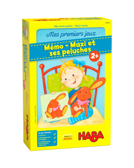 Mes premiers jeux - Mémo-Maxi et ses peluches