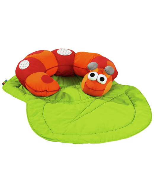 Tapis coussin cale-bébé chenille