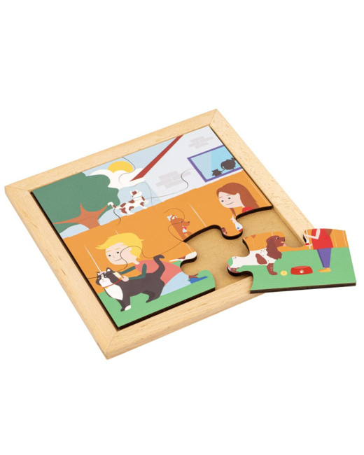 Puzzle en bois Dans le jardin