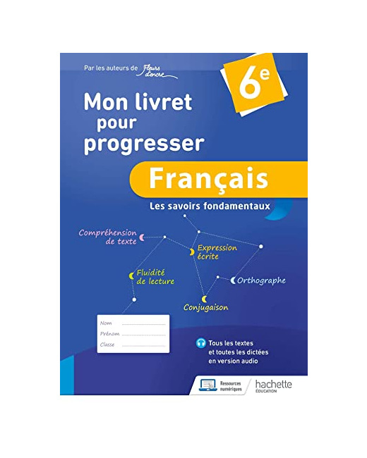 Mon livret pour progresser français 6e - Ed. 2023