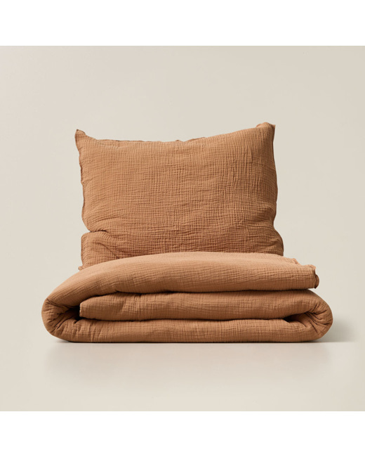 Housse de couette en gaze de coton biologique