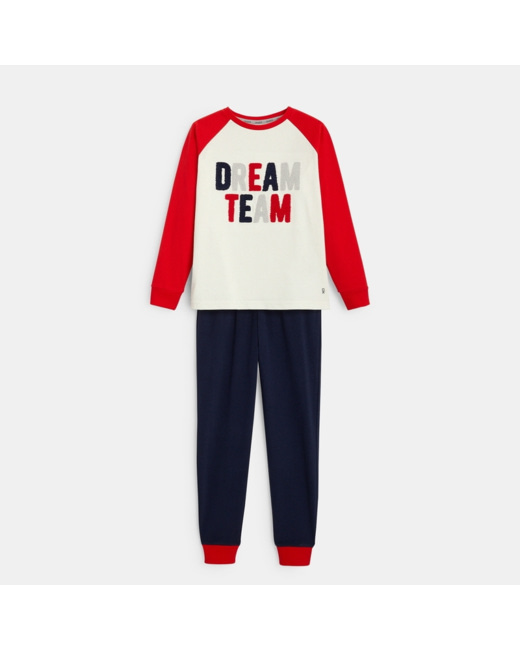 Pyjama 2 pièces Dream Team blanc garçon