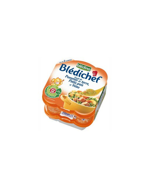 BLEDICHEF - Plat Sauté de pomme de terre, petits pois, veau