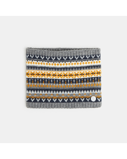 Snood à motifs scandinaves en jacquard garçon