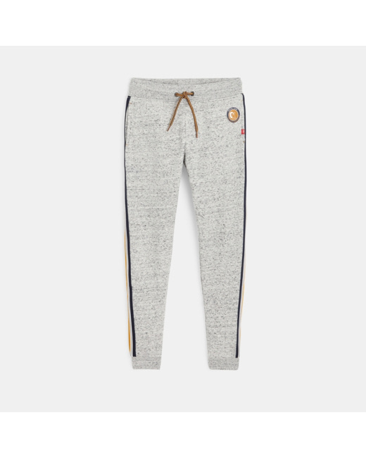 Pantalon de jogging à bandes colorées gris garçon