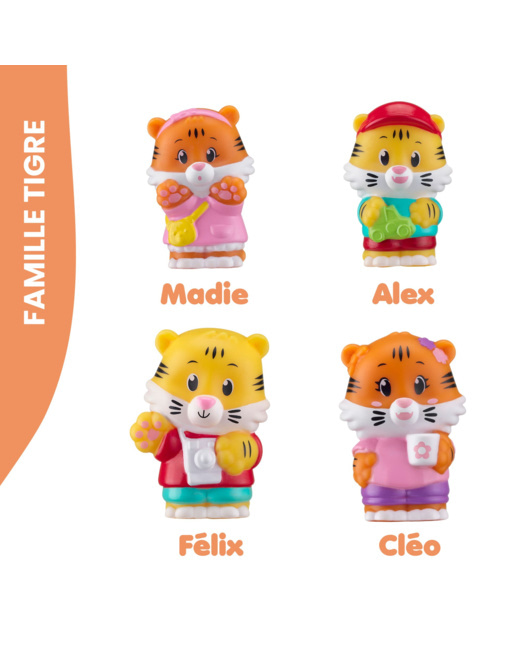4 personnages famille TIGRE - Klorofil