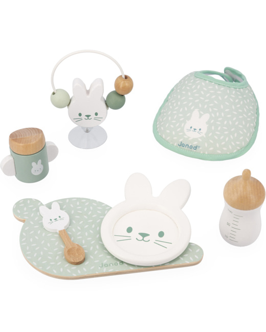 Set repas Zen en bois pour poupon