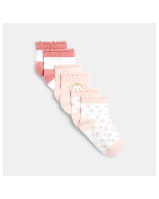 Chaussettes singes bords festonnés (lot de 3)