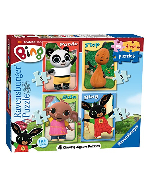 Puzzle - Mes premiers puzzles - Bing Bunny - 2, 3, 4 et 5 pièces