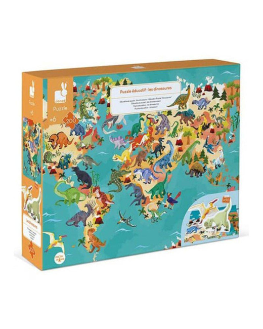Puzzle éducatif les dinosaures 200 pieces