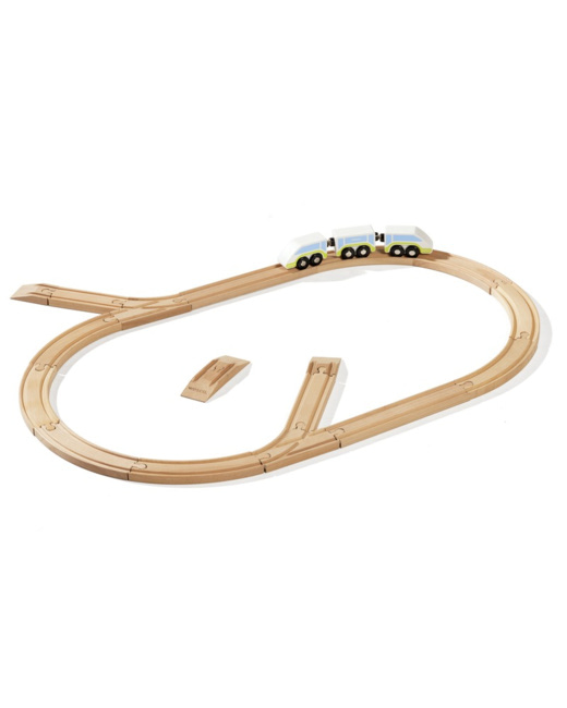 Circuit de train en bois La boucle