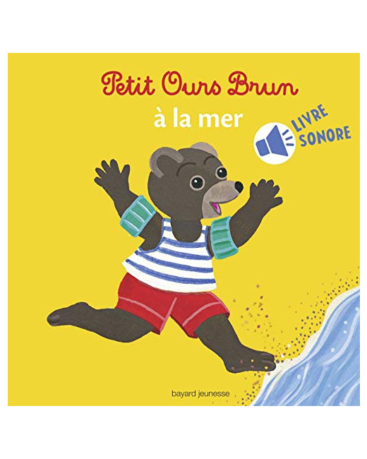 Mini Sonore Petit Ours Brun à la mer