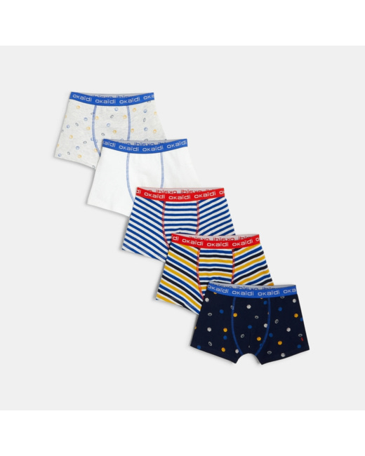 Boxers en jersey de coton bio (lot de 5) garçon