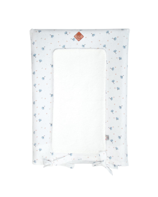 Housse de matelas à langer, Bleuet
