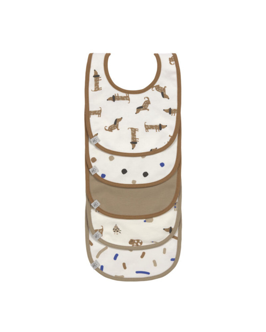 Lot de 5 bavoirs éponge Little Mateys