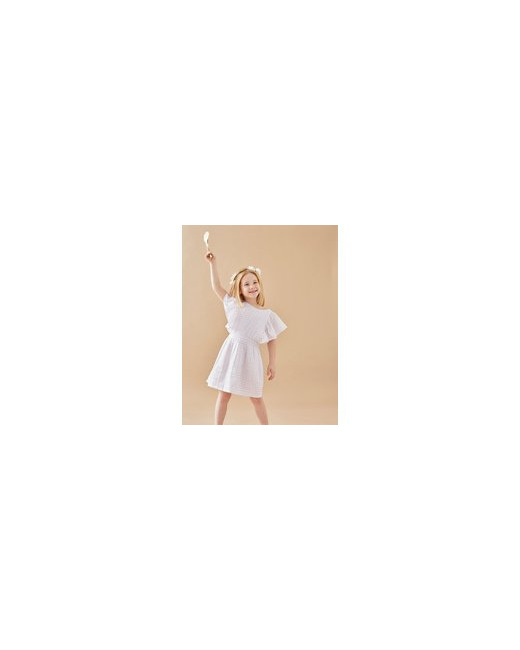 Robe lurex en mousseline