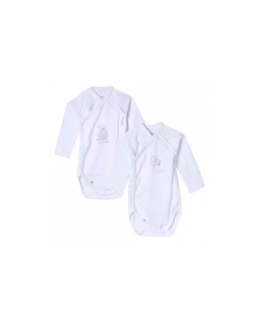 Body blanc cache coeur (x2)
