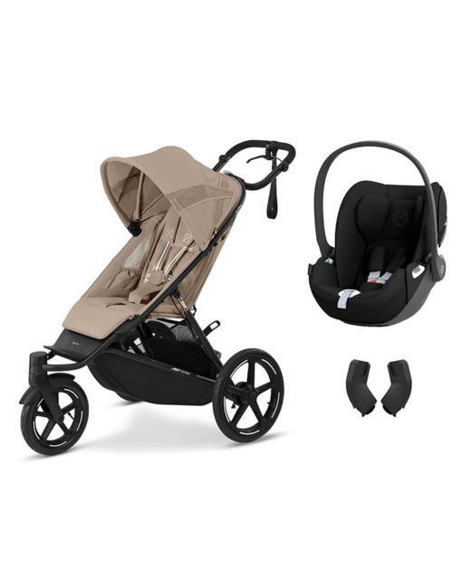 Poussette Duo Avi Spin Almond + Siège auto Cloud T i-Size