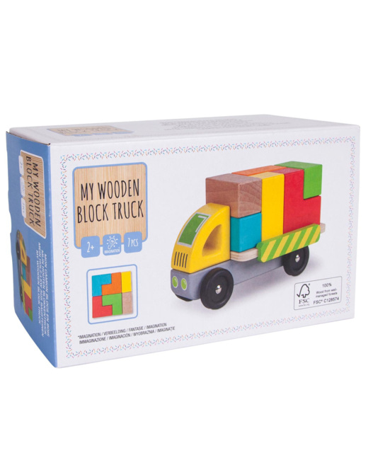 Jouet bois Camion blocs de construction en bois