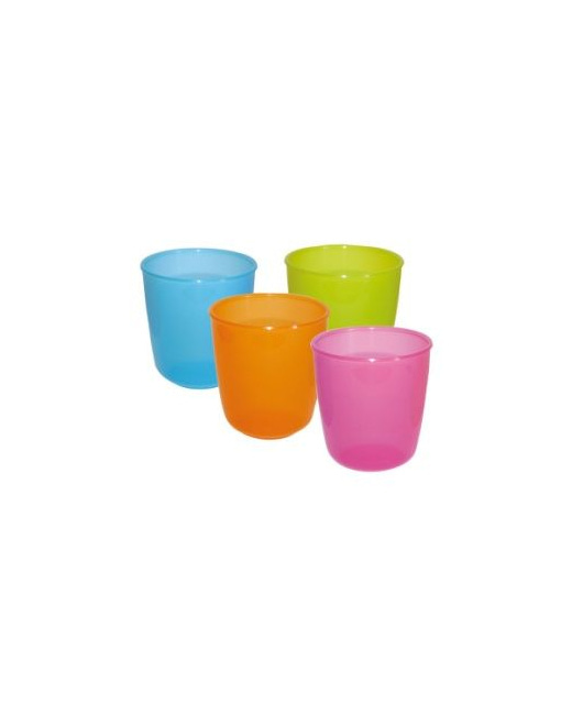 Lot de 4 verres et gobelets PLASTOREX sans BPA