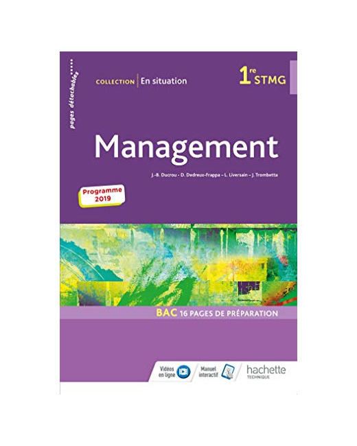 En situation Management 1re STMG - Livre élève - Éd. 2019